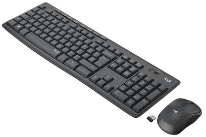 RESIGILAT: Tastatura Logitech MK295, FR France, AZERTY, Wireless + Mouse Negru  374 din 2082