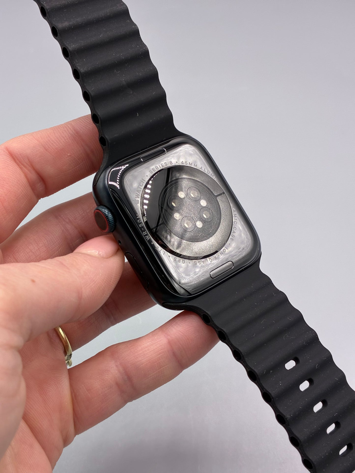 Apple Watch 8, GPS, Cellular, 45 MM, Baterie 100%, Negru