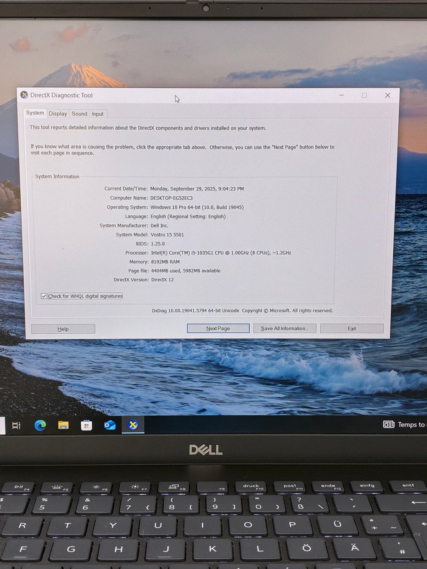 Laptop Dell Vostro 5501 | Intel i5-1035G1 | 8GB\256GB SSD | Intel UHD Graphics | Windows 10 Pro | Gri
