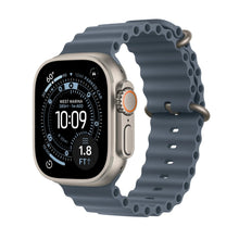 Apple Watch Ultra 2, GPS, Cellular, 49MM, Baterie 90%,Natural Titanium, Curea Blue Ocean Band