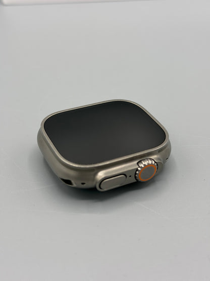 Apple Watch Ultra 2, GPS, Cellular, 49MM, Baterie 90%,Natural Titanium, Curea Blue Ocean Band