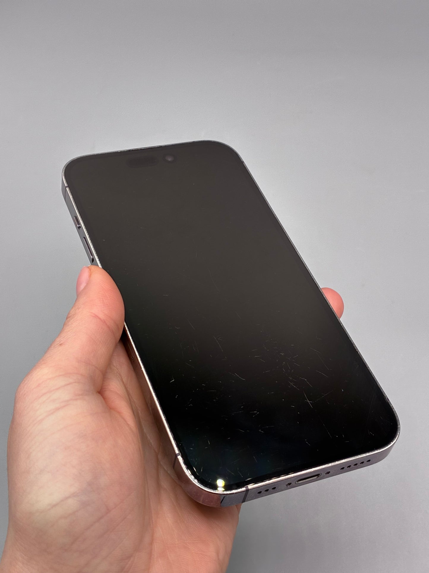 iPhone 14 Pro, 256 GB, Baterie 100%,Mov, Zgariat ecran, Zgariat rama