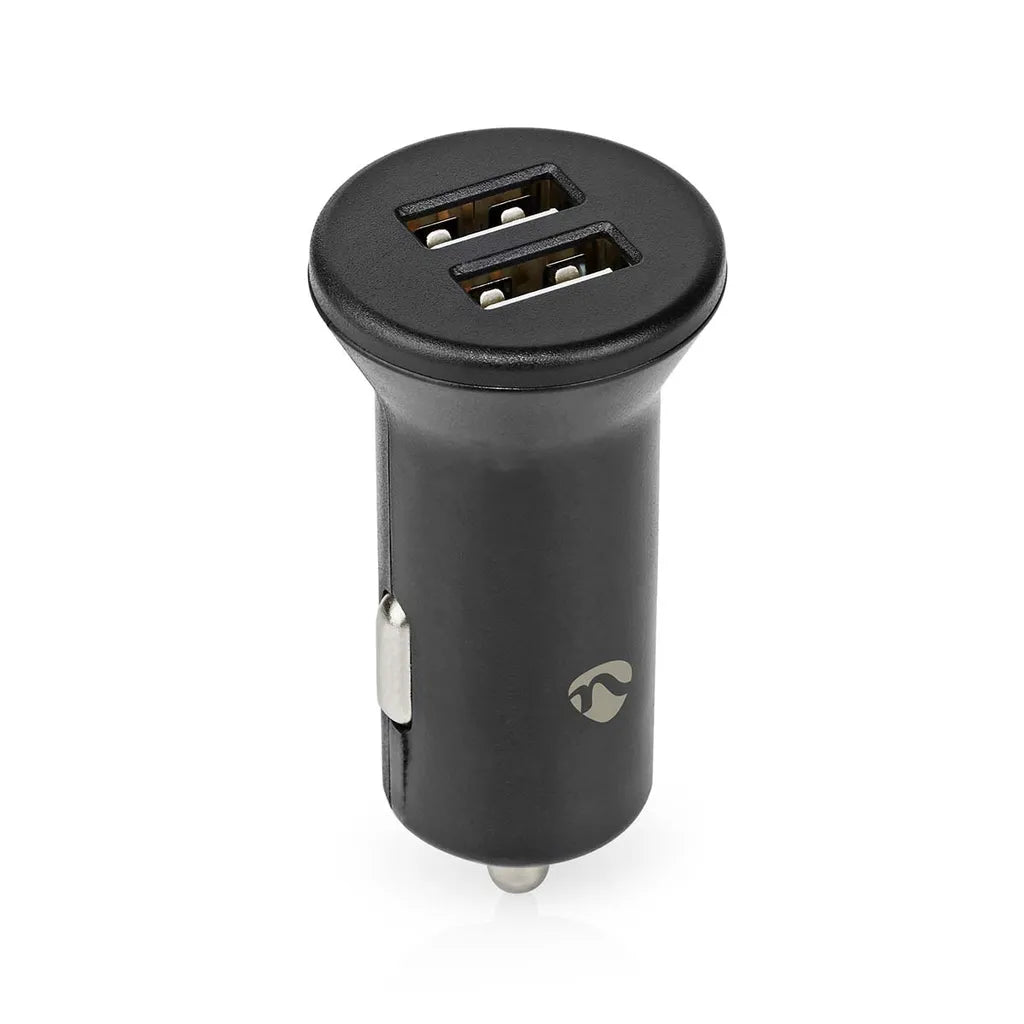 Încărcător auto Nedis 2x USB-A 24W - Negru