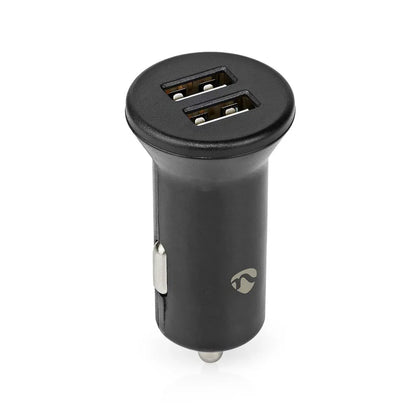 Încărcător auto Nedis 2x USB-A 24W - Negru
