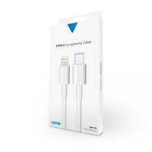 Cablu USB-C La Lightning 1m Alb Vetter