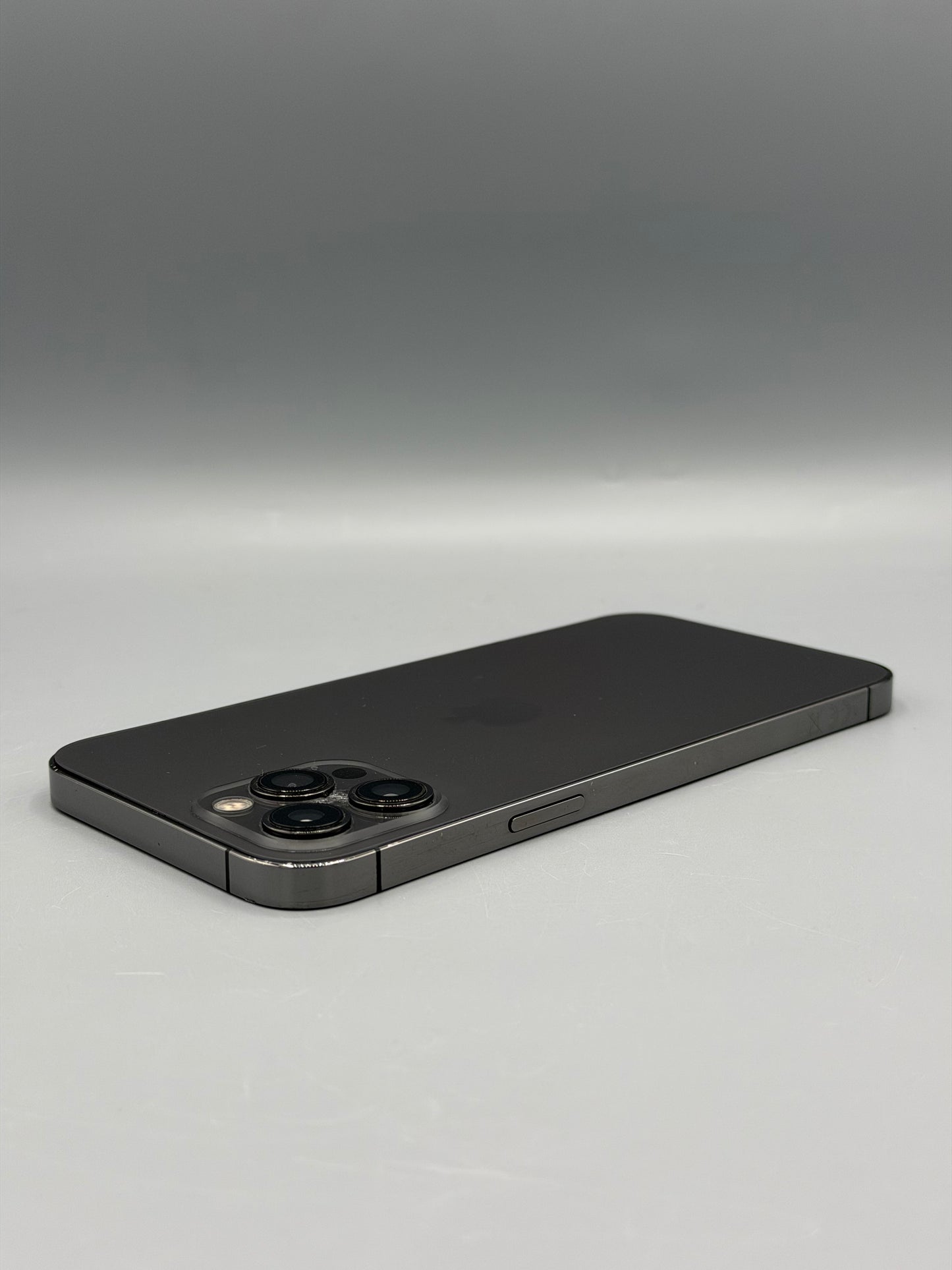 iPhone 12 Pro Max, 128 GB, Baterie 100%, Fisurat sticla spate, Burn ecran, Graphite
