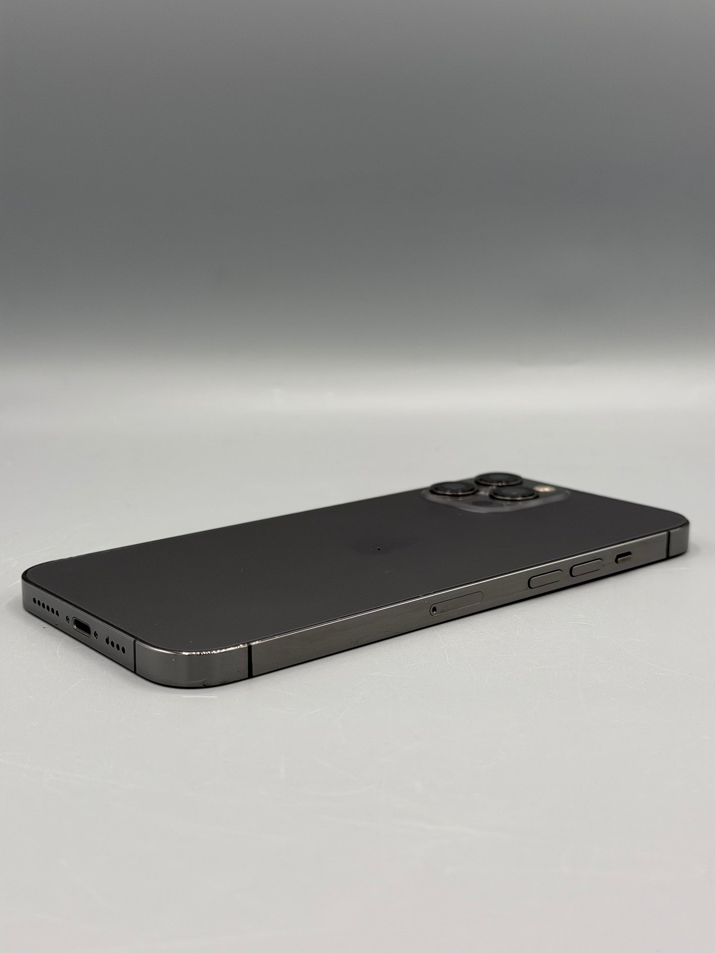 iPhone 12 Pro Max, 128 GB, Baterie 100%, Fisurat sticla spate, Burn ecran, Graphite