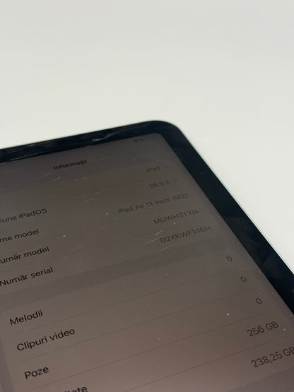 iPad Air 11" , Procesor M2, 256 GB, Zgariat