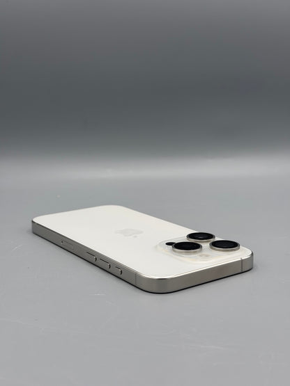 iPhone 15 Pro, 128 GB, Baterie 100% , 150 Cicluri, White Titanium