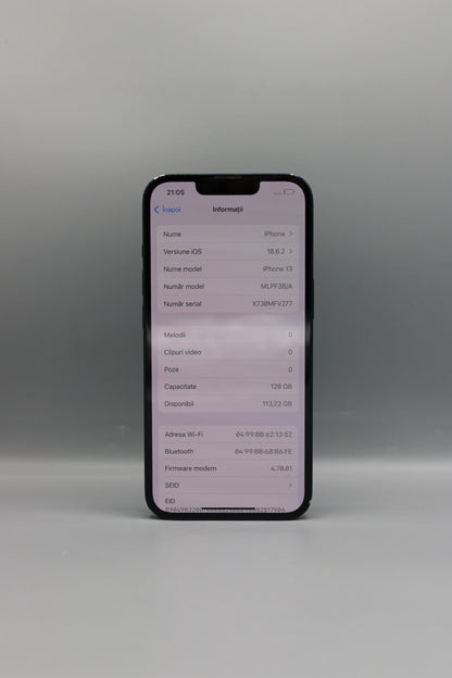iPhone 13, 128GB, Baterie 91%, Midnight