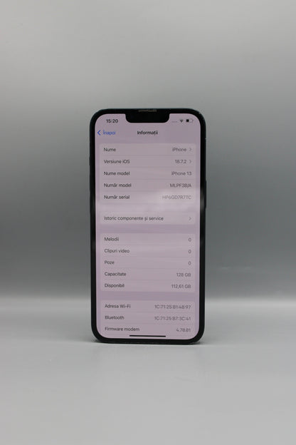 iPhone 13, 128GB, Baterie 100%, Midnight