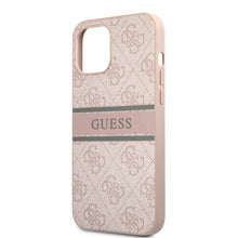 Husa Guess Stripe pentru iPhone 12/12 Pro, Roz