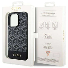 Husa Originala Guess pentru iPhone 14 Magsafe, G-Cube, Negru