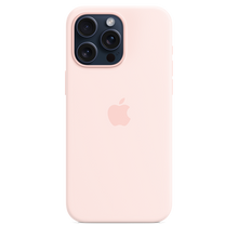 Husa de protectie Apple cu MagSafe pentru iPhone 15 Pro Max, Silicon, Light Pink