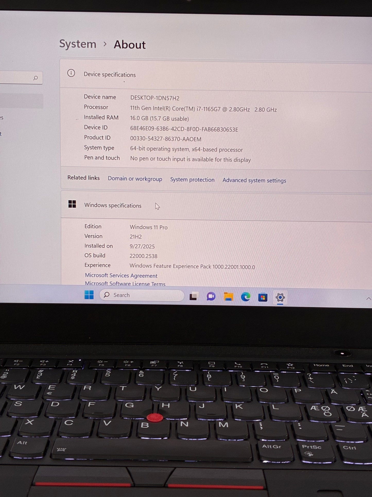 Lenovo ThinkPad P14s Gen 1 | 512/16 GB | Intel i7-1165G7, 11th Gen| Windows  11 Pro, Negru