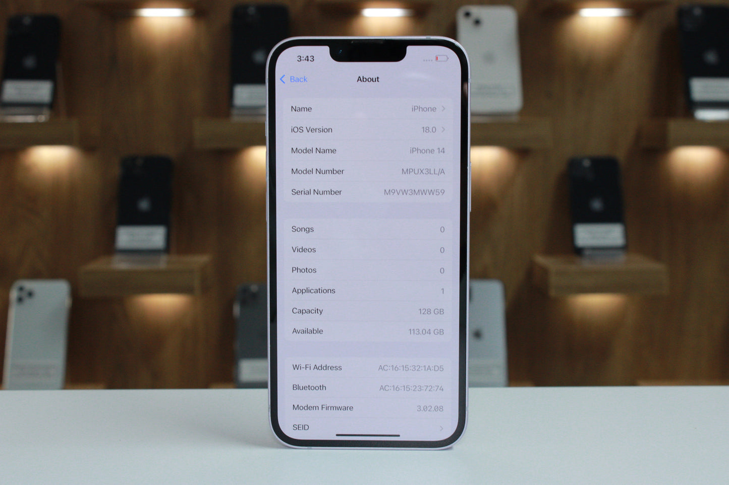 iPhone 14, 128GB, Baterie 100%, Roz