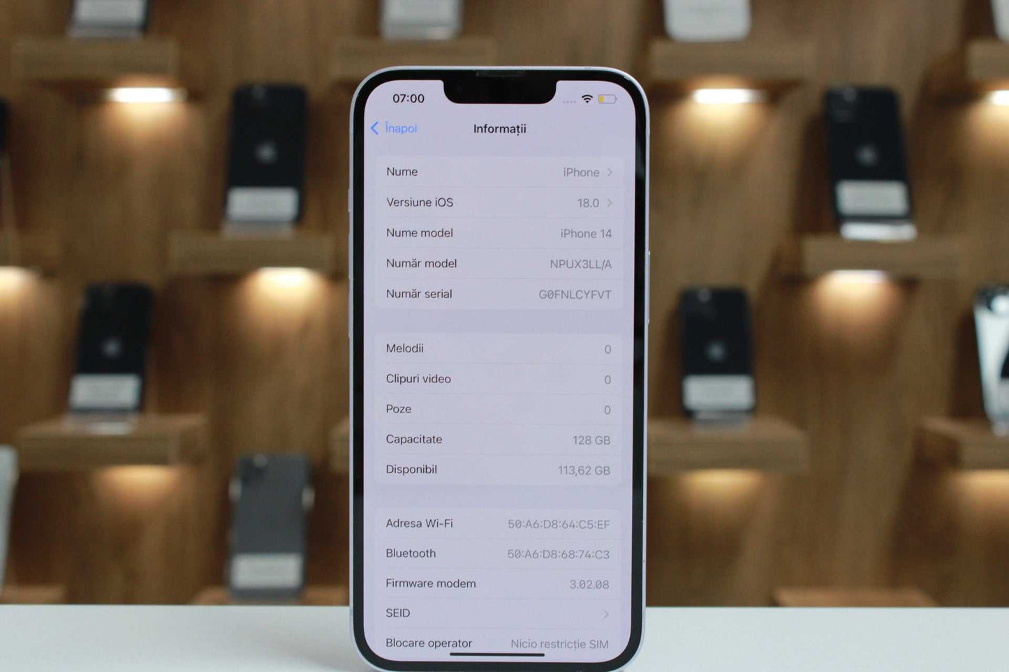 iPhone 14, 128GB, Baterie 95%, Roz