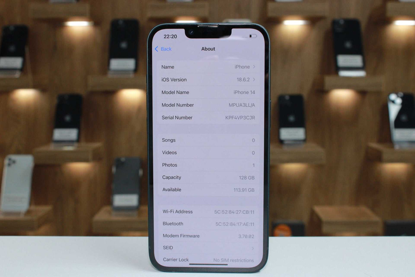 iPhone 14, 128GB, Baterie 100%, Midnight