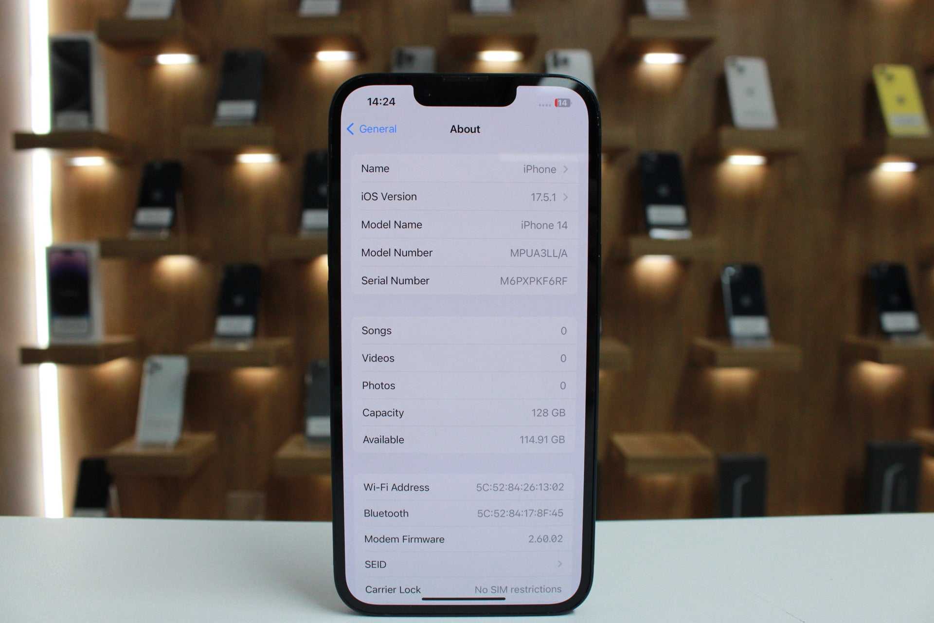 iPhone 14, 128GB, Baterie 88%, Midnight