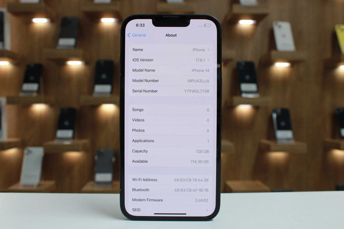 iPhone 14, 128GB, Baterie 86%, Midnight