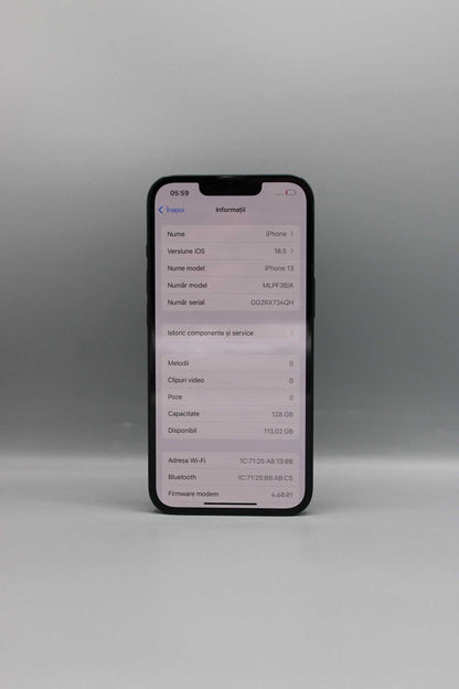 iPhone 13, 128GB, Baterie 100%, Midnight