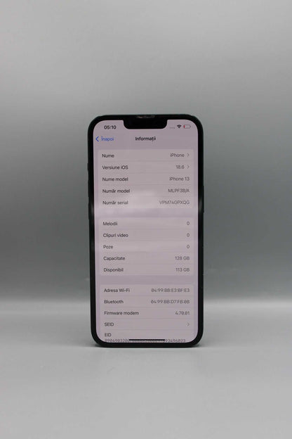 iPhone 13, 128GB, Baterie 94%, Midnight