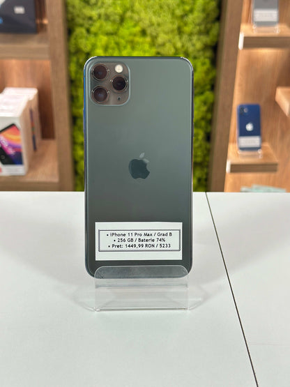iPhone 11 Pro Max, 256 GB, Baterie 74%, Midnight Green
