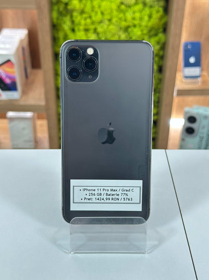 iPhone 11 Pro Max, 256 GB, Baterie 77%, Black