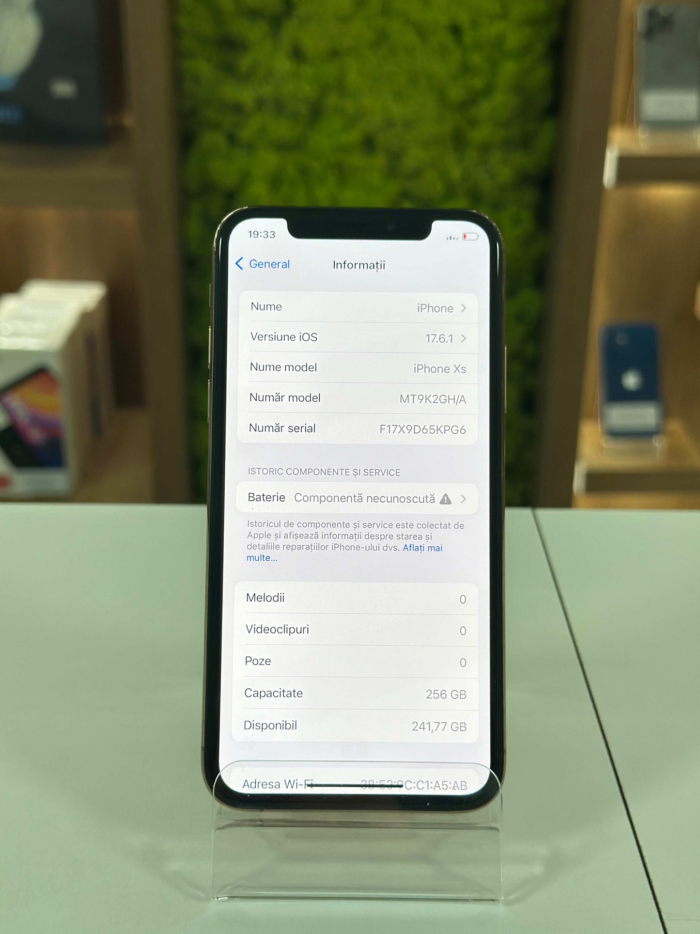 iPhone XS, 256 GB, Baterie 87%, Gold Rose