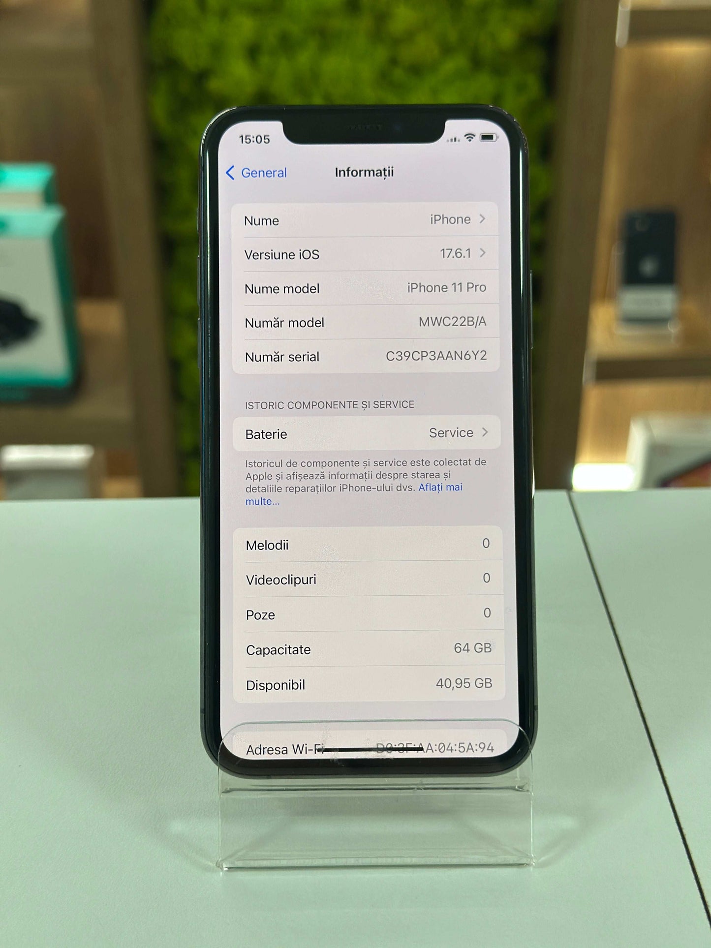 iPhone 11 Pro, 64 GB, Baterie 71%, Negru