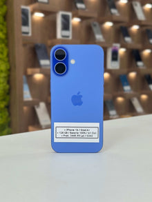 iPhone 16, 128 GB, Baterie 100%, 61 Cicluri, Ultramarine
