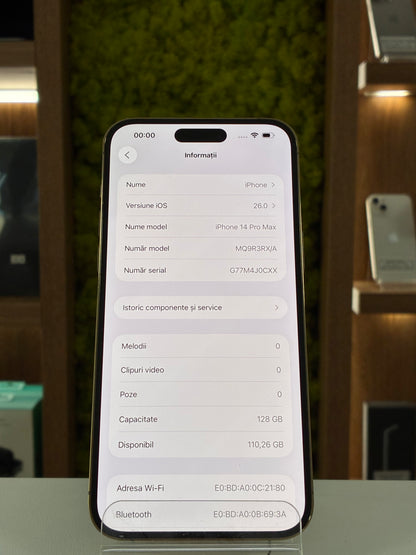 iPhone 14 Pro Max, 128GB, Baterie 92%, Gold
