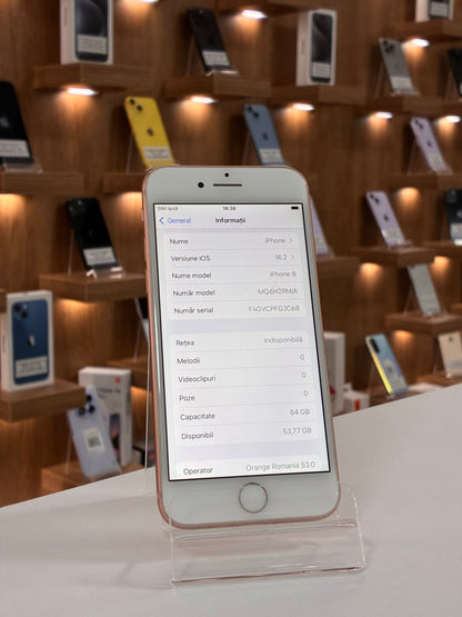 iPhone 8, 64GB, Baterie 100%, Gold