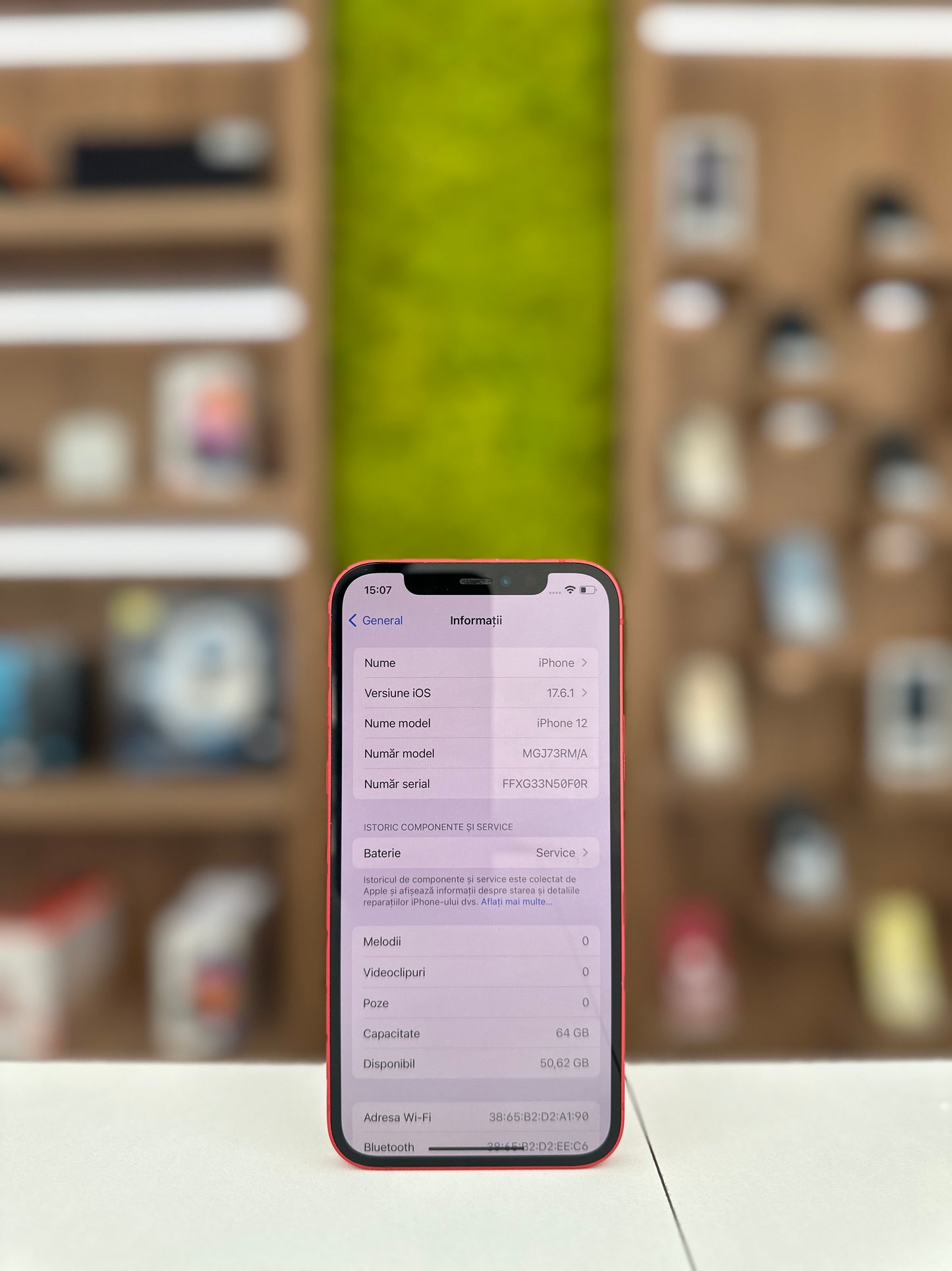 iPhone 12 , 64 GB , Baterie 79%, Red