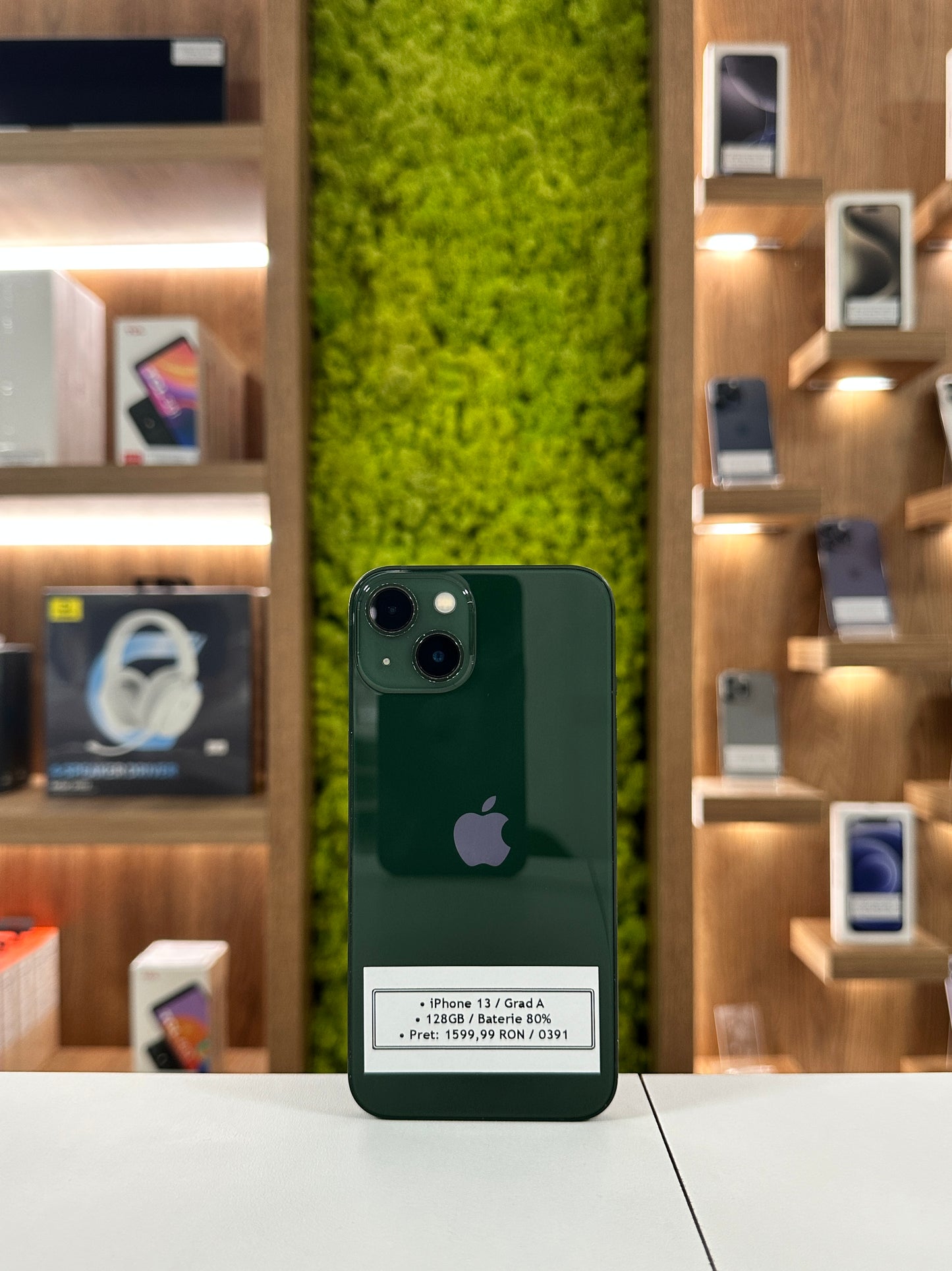 iPhone 13, 128 GB, Baterie 80%, Verde