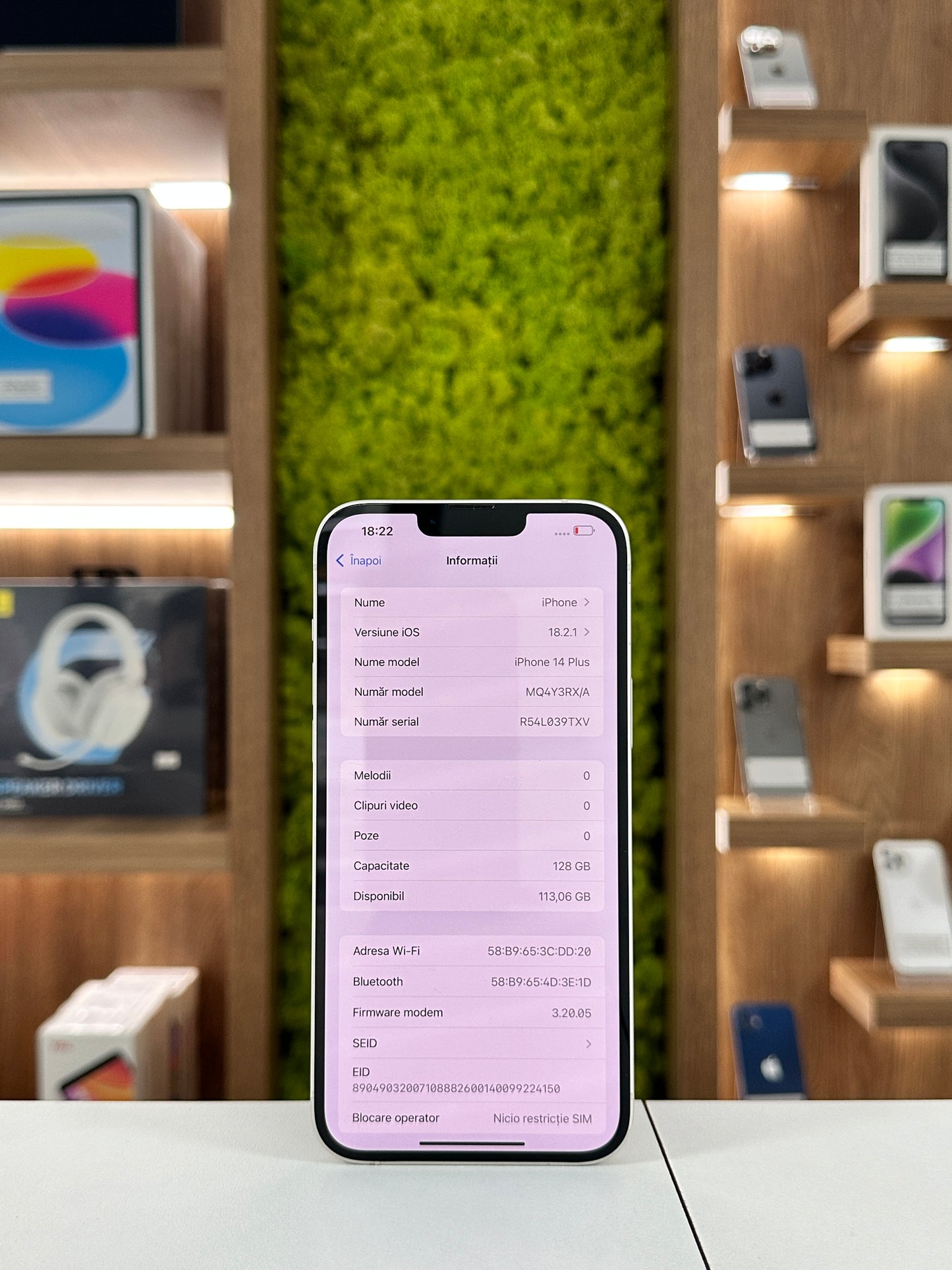 iPhone 14 Plus , 128 GB , Baterie 84% , White