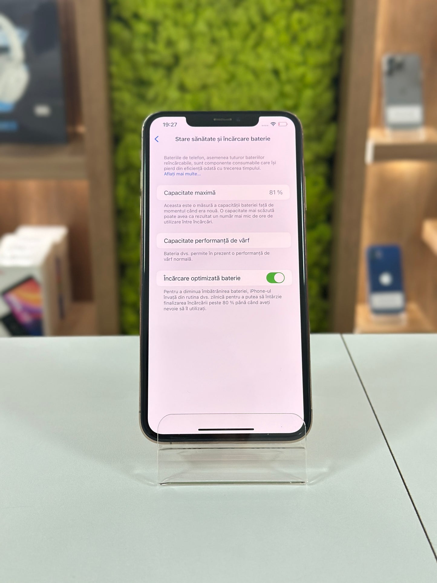 iPhone XS Max, 256 GB, Baterie 81%, Negru