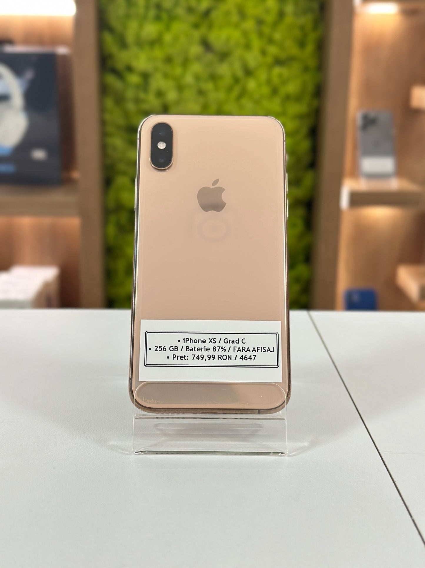 iPhone XS, 256 GB, Baterie 87%, Gold Rose