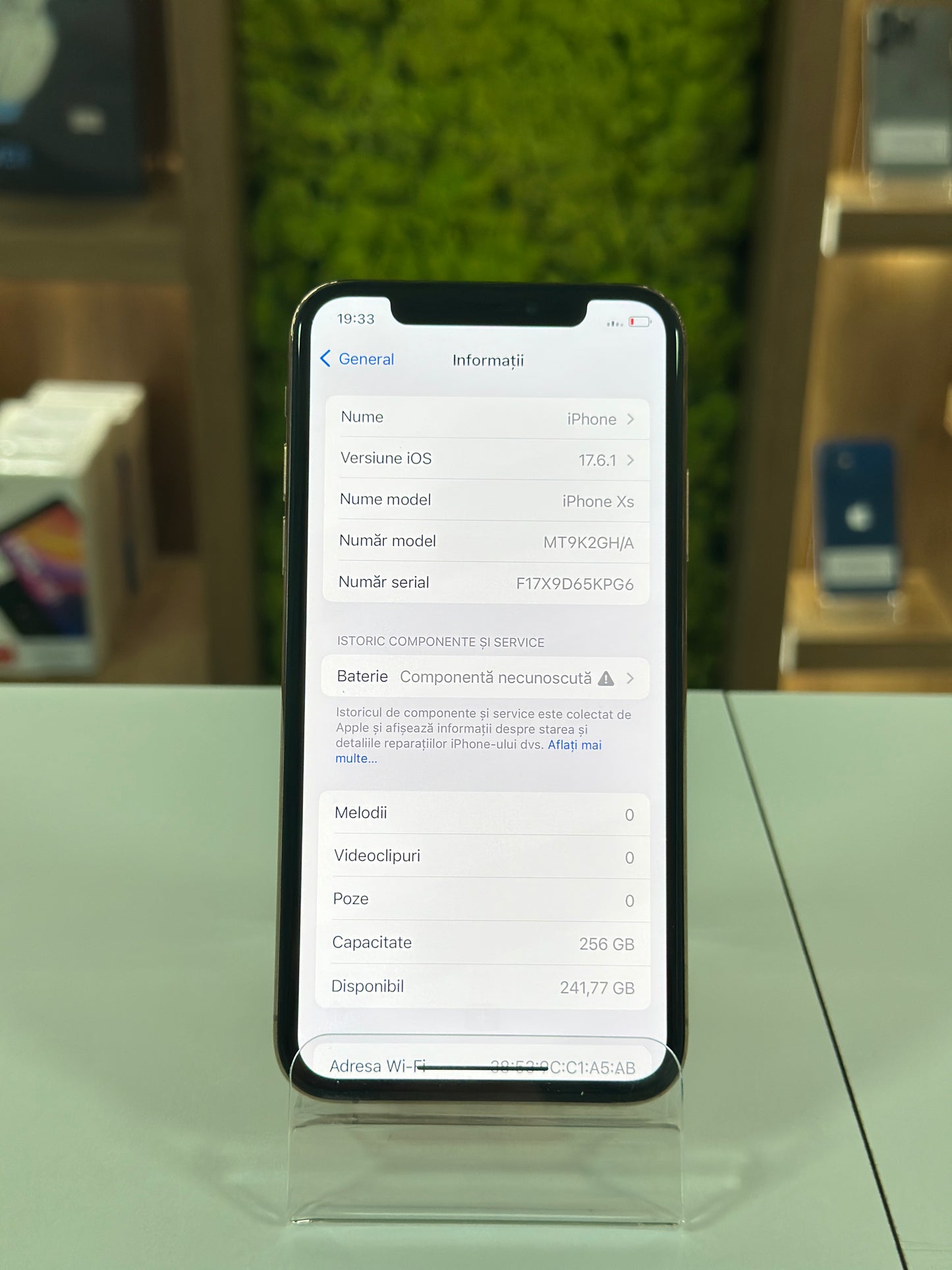 iPhone XS, 256 GB, Baterie 87%, Gold Rose