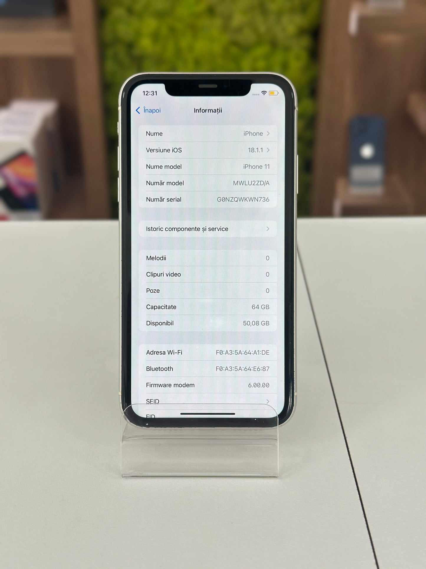 iPhone 11, 64 GB, Baterie 79%, Silver
