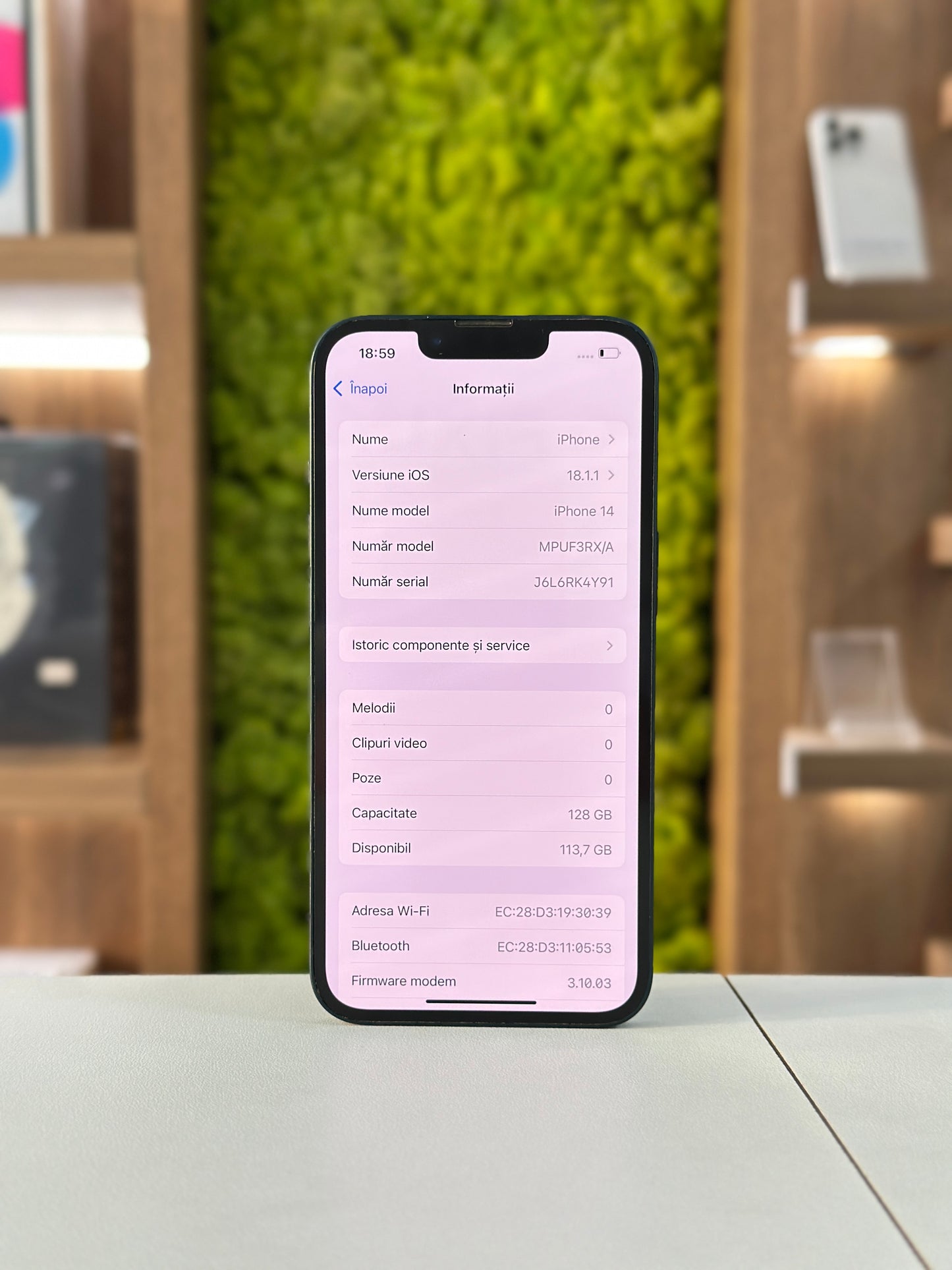 iPhone 14, 128 GB, baterie 78%, Albastru