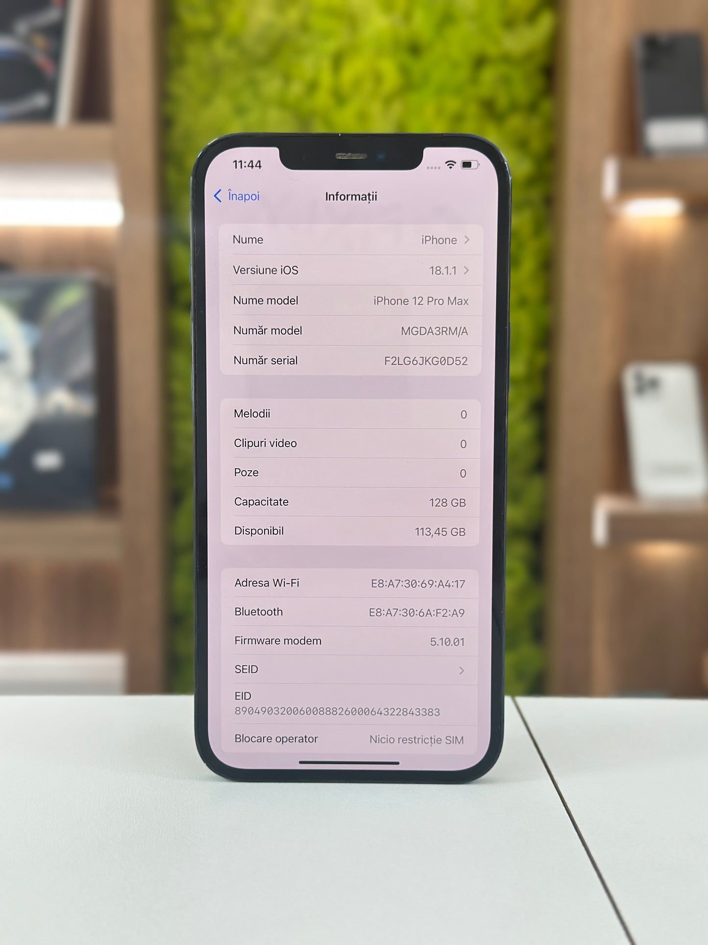 iPhone 12 Pro Max, 128 GB, Baterie 83%, Albastru