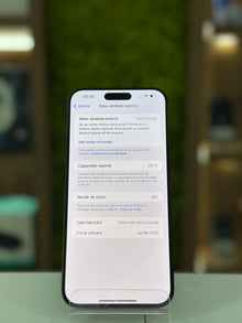 iPhone 15 Pro Max, 256 GB, Baterie 89% , 487 cicluri,  Titan negru