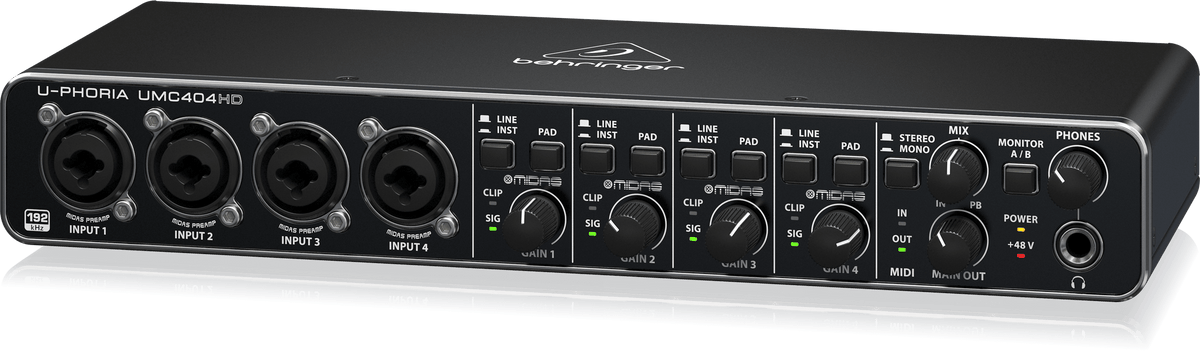 Behringer UMC404HD lateral dreapta