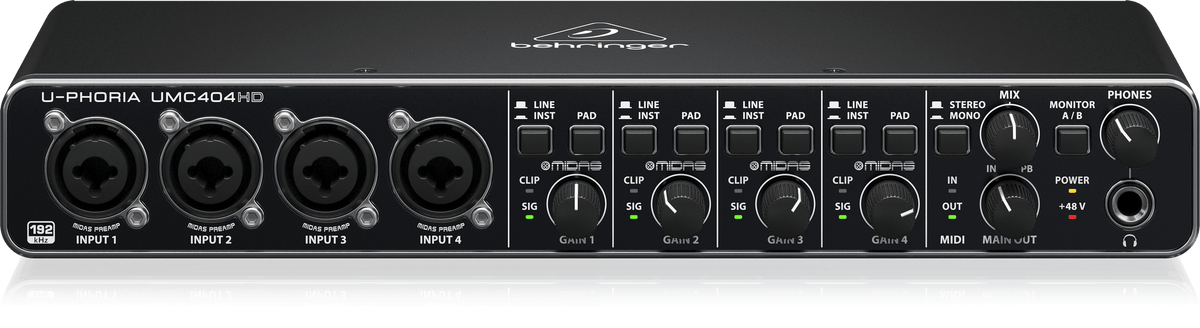 Behringer UMC404HD vedere de sus