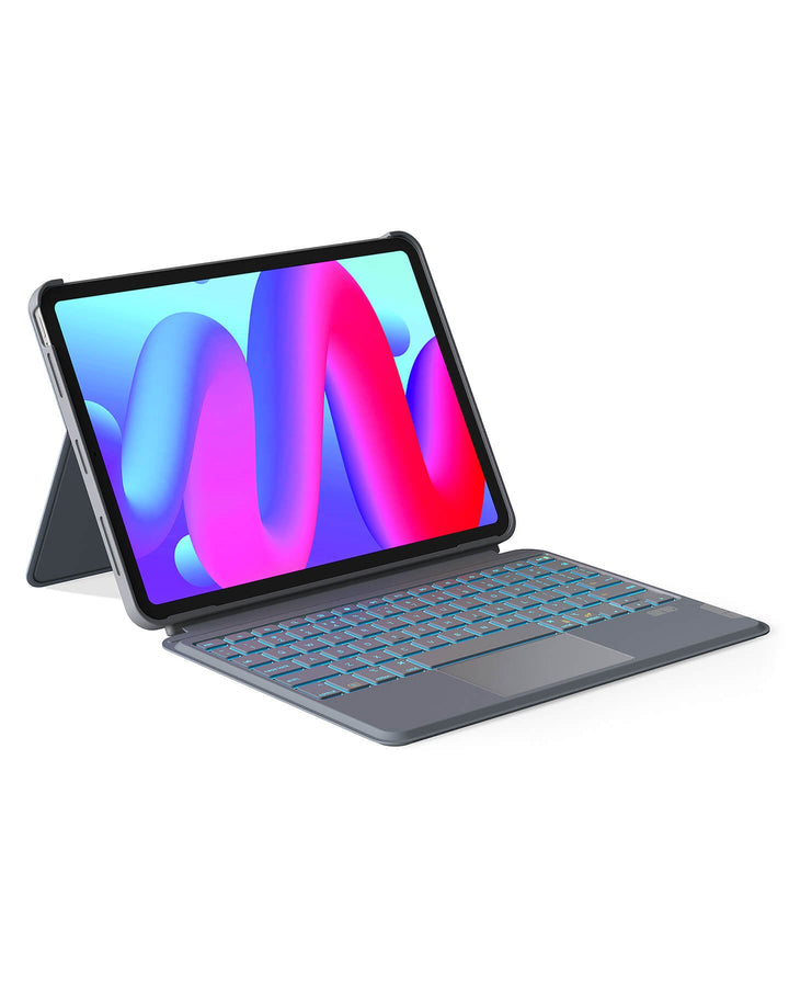 Tastatura detașabilă Bluetooth pentru iPad Air 11" M3/M2 (2025/2024), iPad Air 7/6/5/4, iPad Pro 11" 4/3/2/1 Gen, Negru