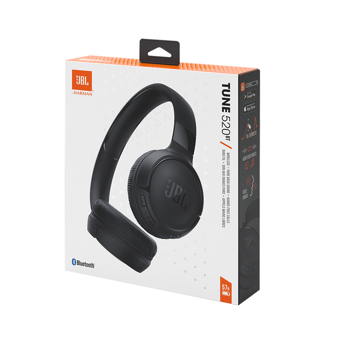 JBL Tune 520BT, Wireless, Pure Bass Sound, Hands-Free Calls