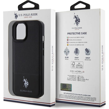 Husa U.S Polo  pentru iPhone 15, Negru