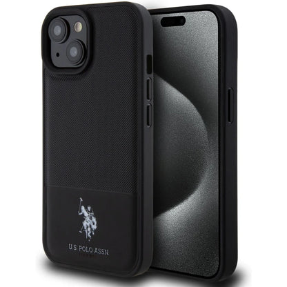 Husa U.S Polo  pentru iPhone 15, Negru