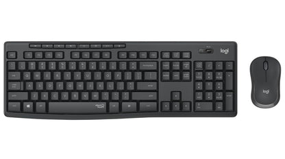 Set tastatura si mouse wireless MK295 ,Layout Francez, Logitech, Negru , AZERTY